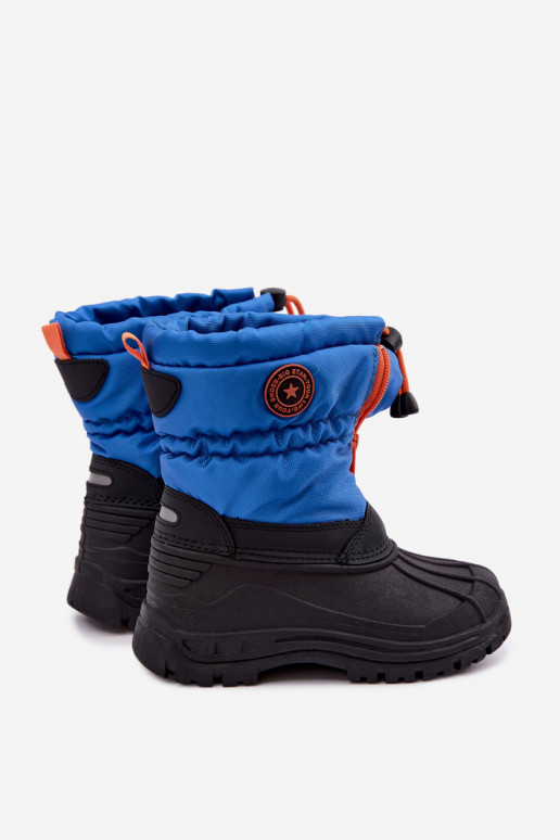 Botas de neve para crianças azul-preto Big Star SS374032