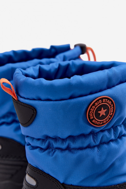 Botas de neve para crianças azul-preto Big Star SS374032