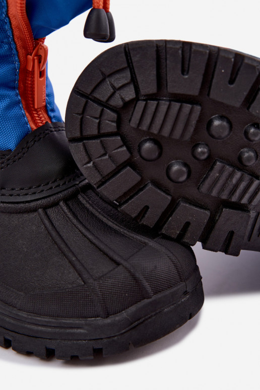 Botas de neve para crianças azul-preto Big Star SS374032