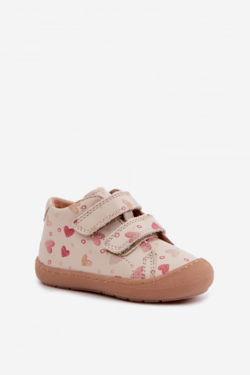 Sapatos de couro para crianças na cor areia Barefoot Froddo G2130328-64