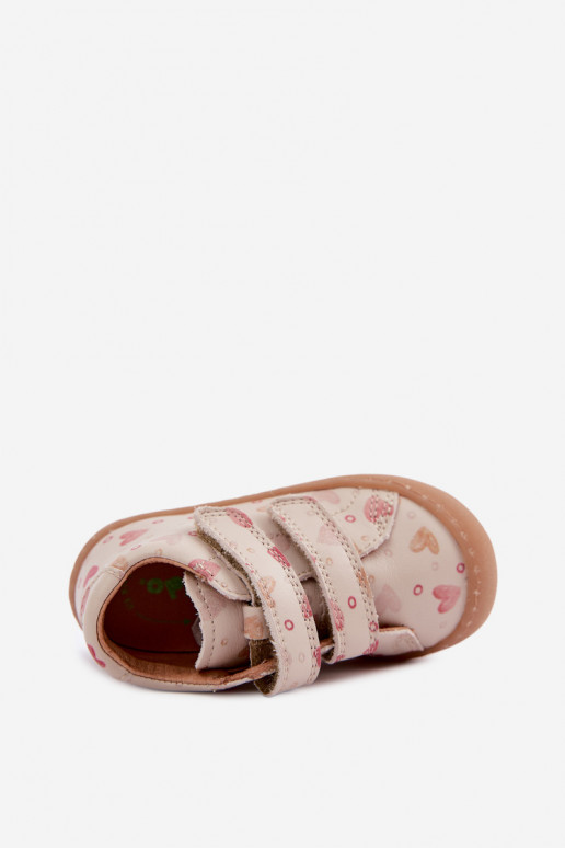Sapatos de couro para crianças na cor areia Barefoot Froddo G2130328-64