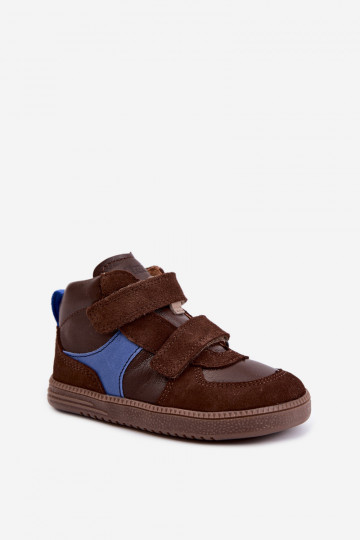 Sapatos de camurça para crianças marrons Barefoot Froddo G2110157-1