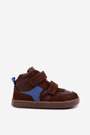 Sapatos de camurça para crianças marrons Barefoot Froddo G2110157-1 2
