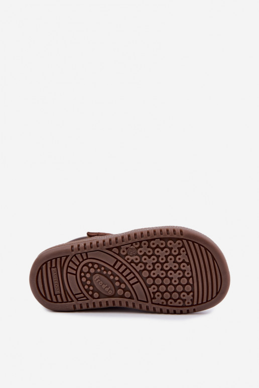 Sapatos de camurça para crianças marrons Barefoot Froddo G2110157-1