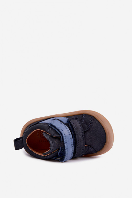 Sapatos de couro para crianças azul escuro Barefoot Froddo G2130380