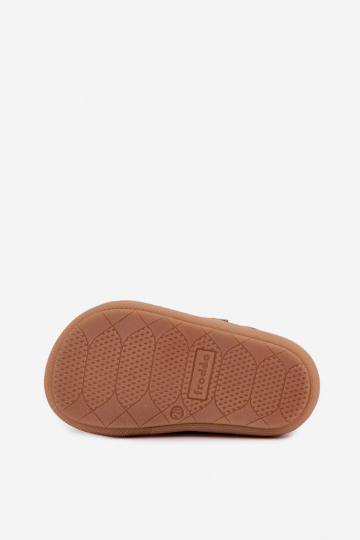 Sapatos de couro para crianças marrons Barefoot Froddo G2130380-2