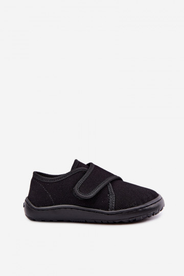 Chinelos para crianças com fechos adesivos Barefoot Froddo G1700438-15 em preto 2