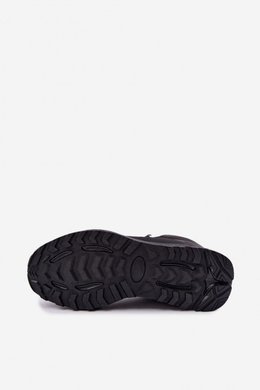 Botas de caminhada isoladas para homens impermeáveis em preto Koby