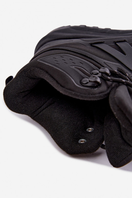 Botas de caminhada isoladas para homens impermeáveis em preto Koby