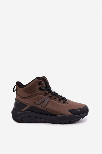 Botas de caminhada isoladas para homens impermeáveis em marrom Koby 2