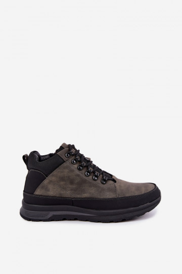 Botas de caminhada isoladas para homens em cinza Nivelle 2