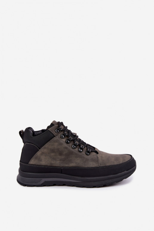 Botas de caminhada isoladas para homens em cinza Nivelle