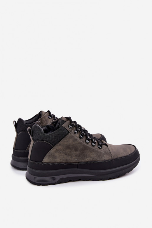 Botas de caminhada isoladas para homens em cinza Nivelle