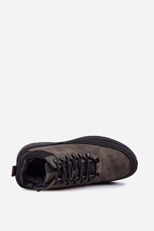 Botas de caminhada isoladas para homens em cinza Nivelle