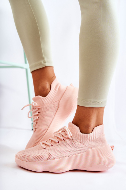 Tênis esportivos slip-on Dalmiro na cor rosa