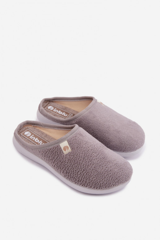 Chinelos femininos cinzentos para casa Inblu EC000102