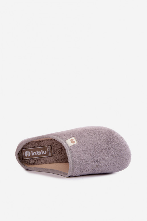 Chinelos femininos cinzentos para casa Inblu EC000102
