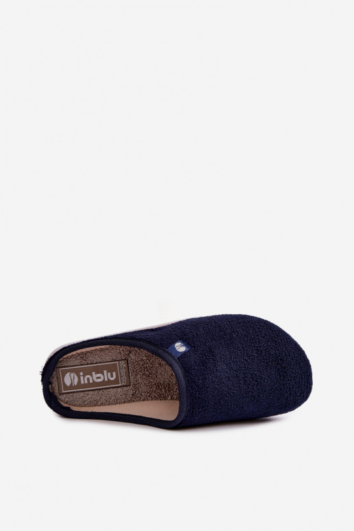 Chinelos femininos azul escuro para casa Inblu EC000102