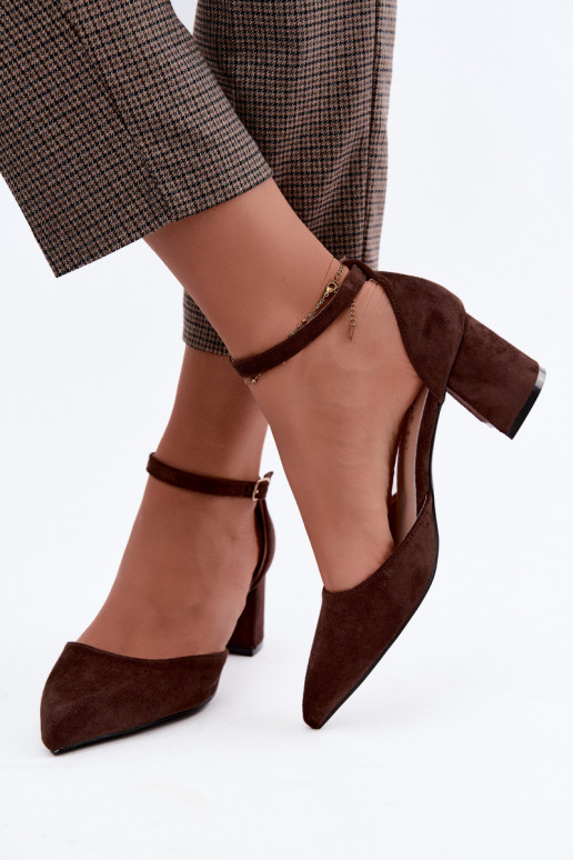 Sapatos com salto e tiras Olenae