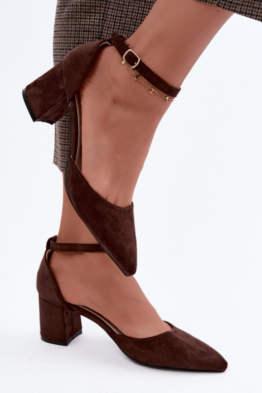 Sapatos com salto e tiras Olenae