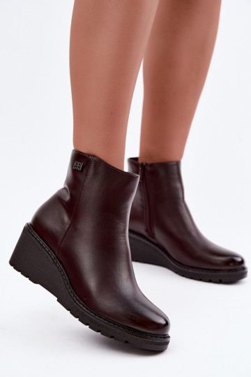 aquecimento Botas com uma plataforma Casal o castelo Borgonha Larisae 2