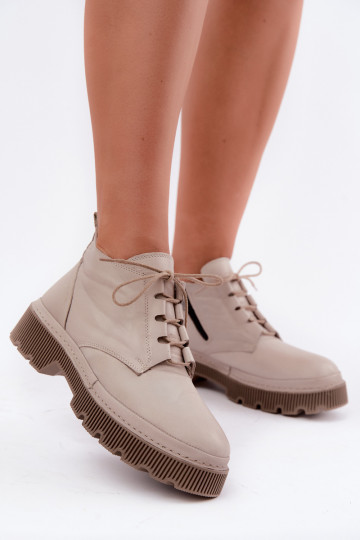 Pele Botas femininas com uma plataforma aquecimento Artiker 57C2033 cor cinza 2