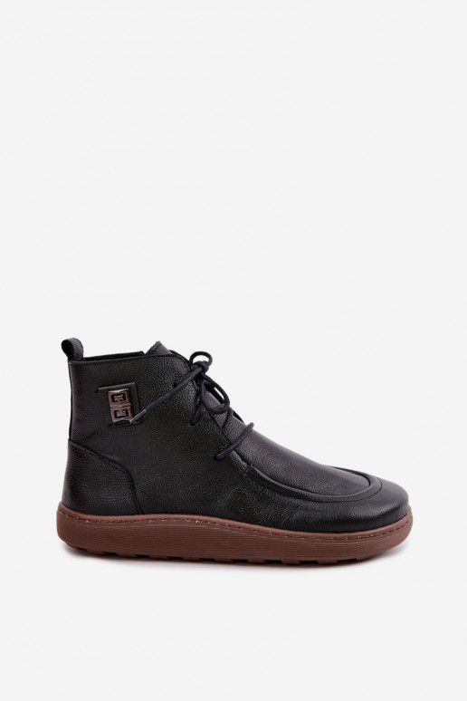 Sapatos femininos quentes Barefoot Zazoo 3077 na cor preta