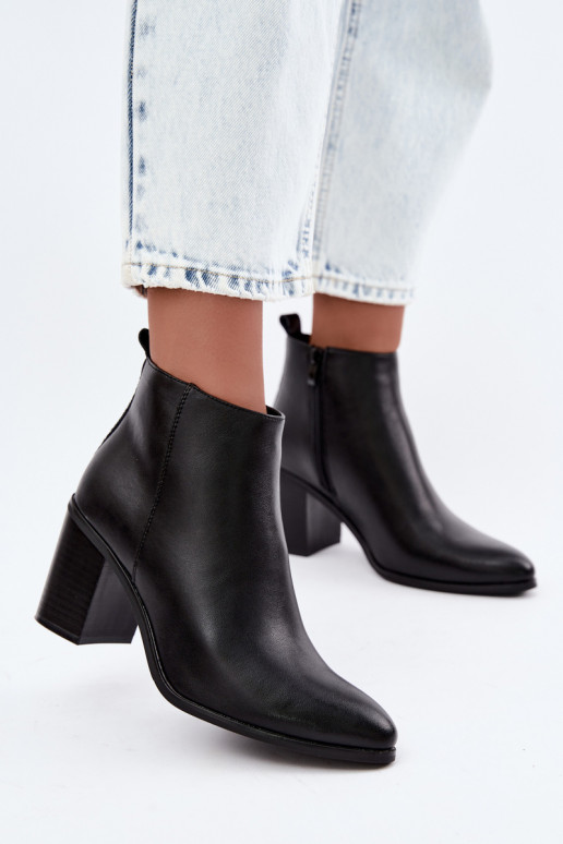Pele Botas com aquecimento no interior Sergio Leone BT-50-S cor preta