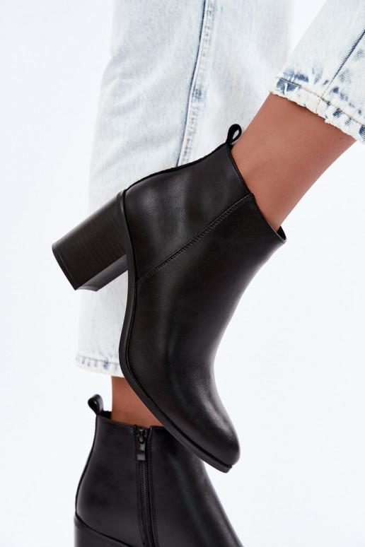 Pele Botas com aquecimento no interior Sergio Leone BT-50-S cor preta
