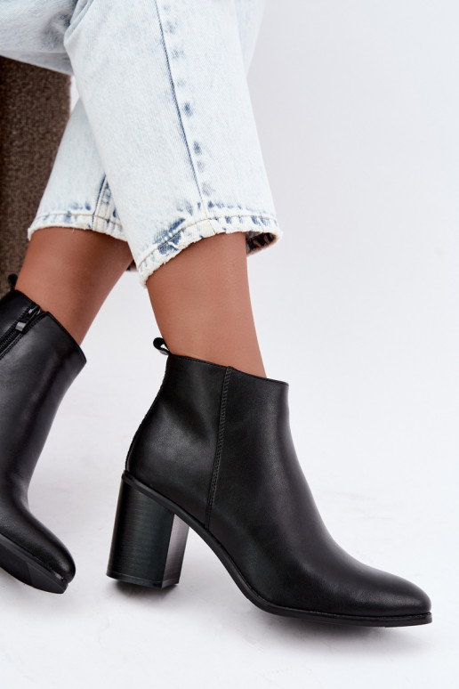 Pele Botas com aquecimento no interior Sergio Leone BT-50-S cor preta