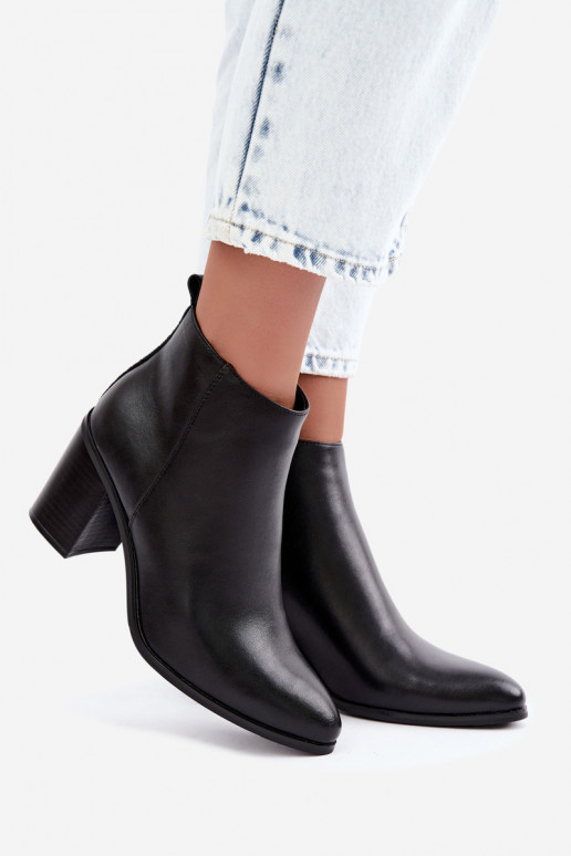 Pele Botas com aquecimento no interior Sergio Leone BT-50-S cor preta