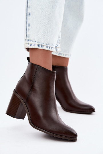 Pele Botas com aquecimento no interior Sergio Leone BT-50-S CzekoladoParae 2
