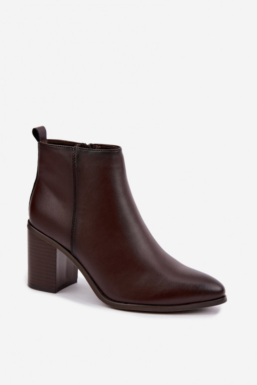 Pele Botas com aquecimento no interior Sergio Leone BT-50-S CzekoladoParae