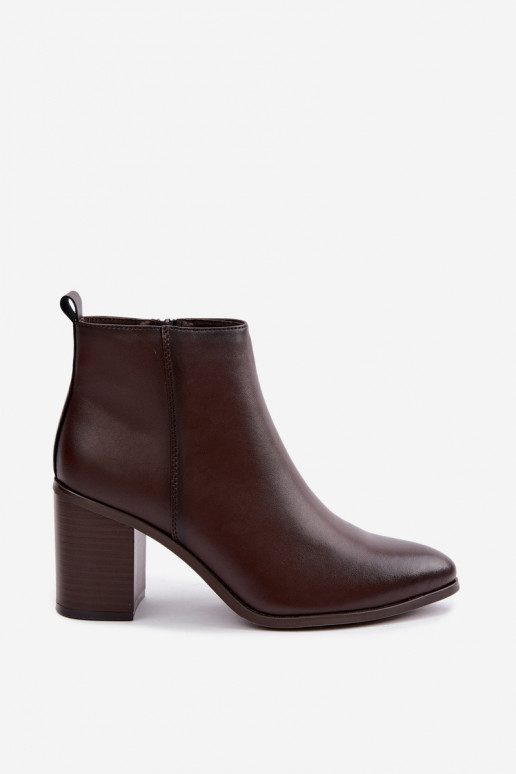 Pele Botas com aquecimento no interior Sergio Leone BT-50-S CzekoladoParae