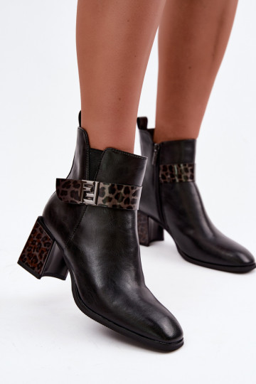 Pele Botas com aquecimento no interiorDekoracyjnym Tirasem Artiker 57C0008 cor preta 2