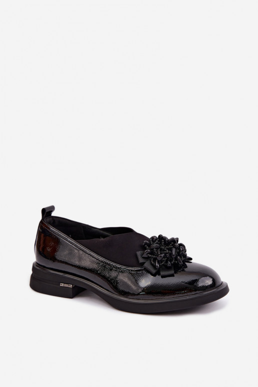 Sapatos femininos com ornamentos T.Sokolski S2 J26-271 na cor preta