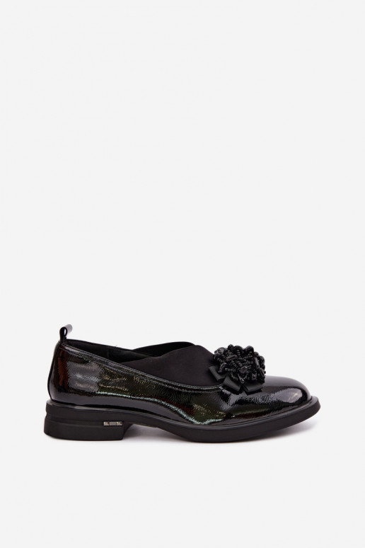 Sapatos femininos com ornamentos T.Sokolski S2 J26-271 na cor preta