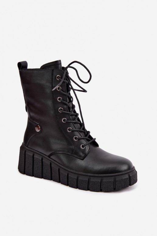 Pele Botas com uma plataforma aquecimento T.Sokolski AN Z26-160 cor preta