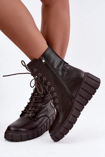 Pele Botas com uma plataforma aquecimento T.Sokolski AN Z26-160 CzekoladoParae 2