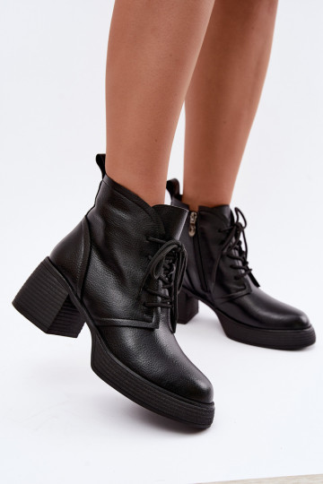 botins isolados para mulheres D&A CR62-3368 na cor preta 2