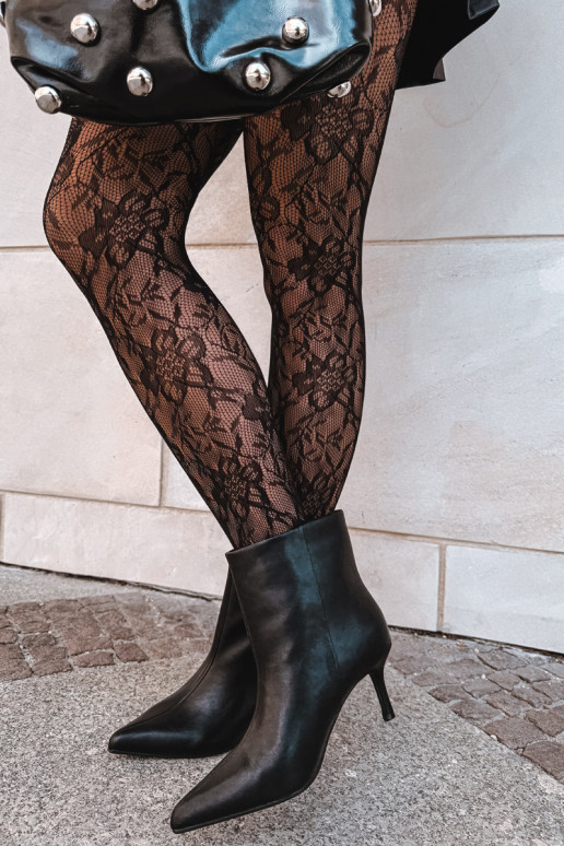 Botins com saltos finos e isolamento, slip-on Big Star UU274494 pretos