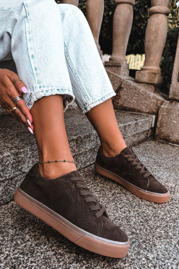 À modalo de tênis Feminino Big Star UU274243 CzekoladoParae