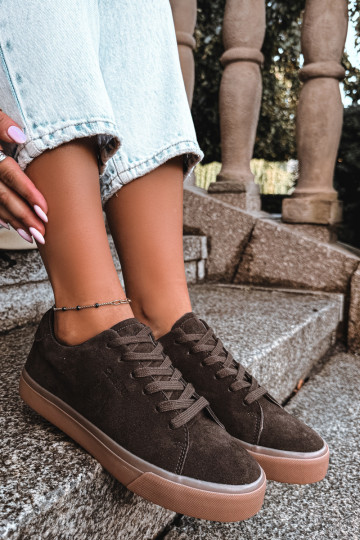À modalo de tênis Feminino Big Star UU274243 CzekoladoParae 2
