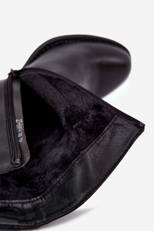 Botins isolados com salto Vinceza 58655 preto