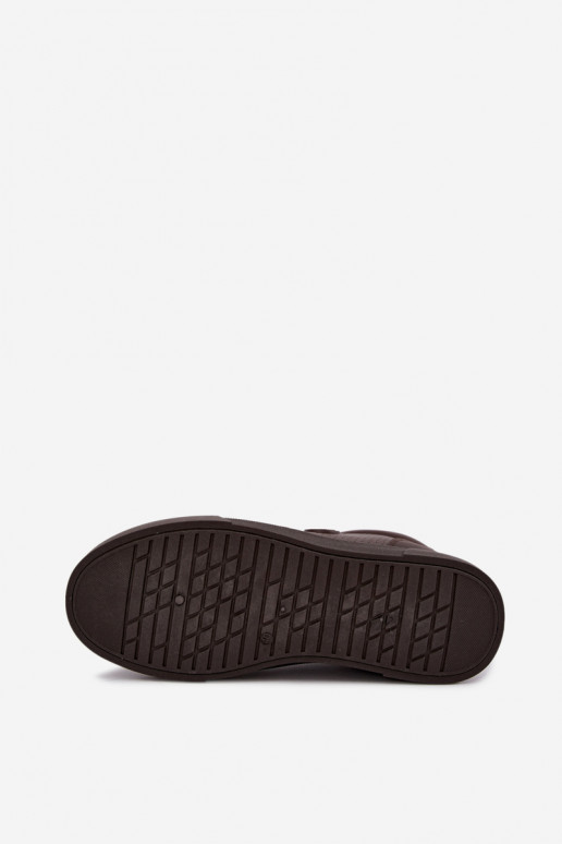 Sapatilhas masculinas Big Star UU174326 cor chocolate