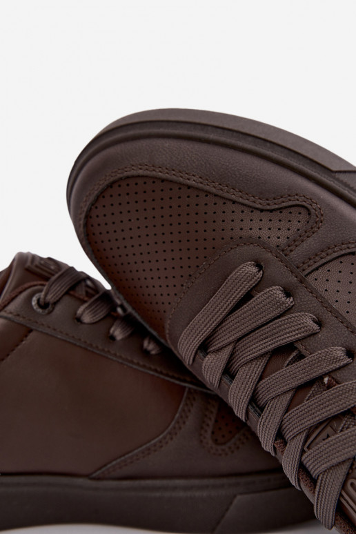 Sapatilhas masculinas Big Star UU174326 cor chocolate