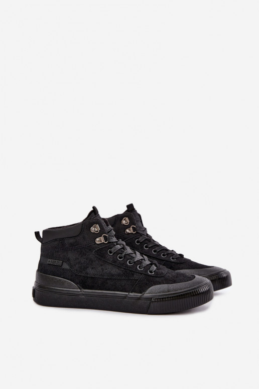 Sapatos casuais masculinos Big Star UU174305 cor preta