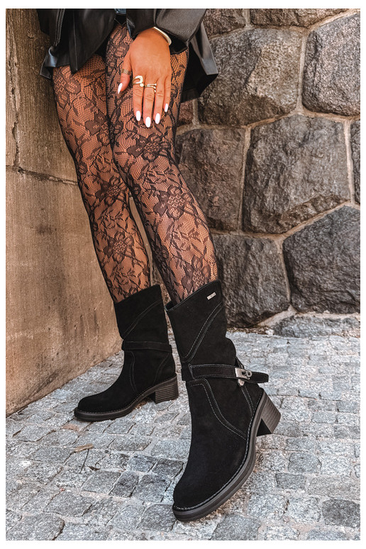 botins isolados para mulheres Big Star UU274608 na cor preta