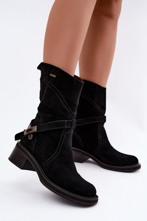 botins isolados para mulheres Big Star UU274608 na cor preta