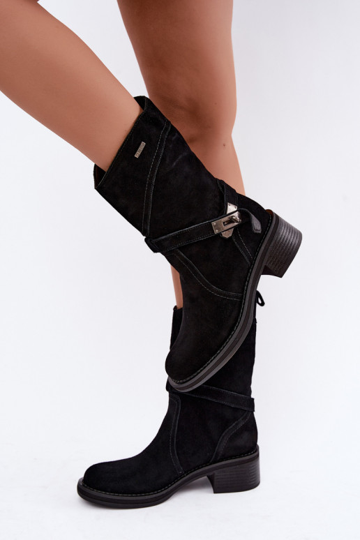 botins isolados para mulheres Big Star UU274608 na cor preta
